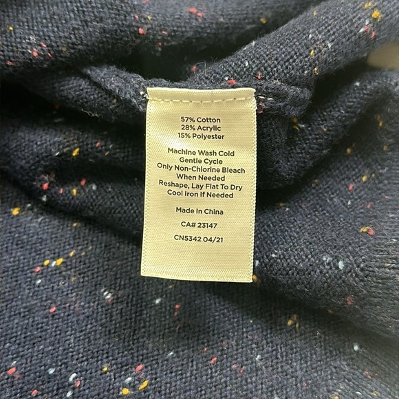 Talbots Women’s Size Medium Navy Kitty Tweed Open Neck Sweatert Dress Midi - Picture 11 of 13